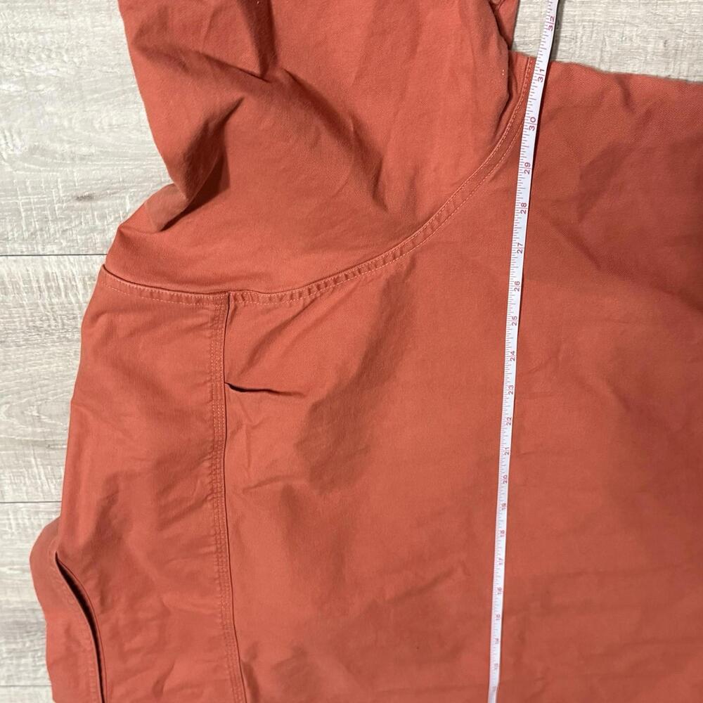 L.L. Bean BeanFlex Twill Shirt  Orange Button-Up Short Sleeve Casual Men’s XXXL - Picture 8 of 9